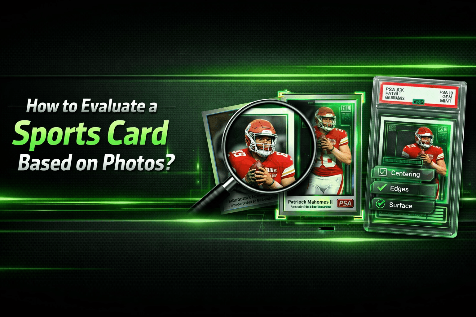 How to Evaluate a Sports Card Based on Photos?